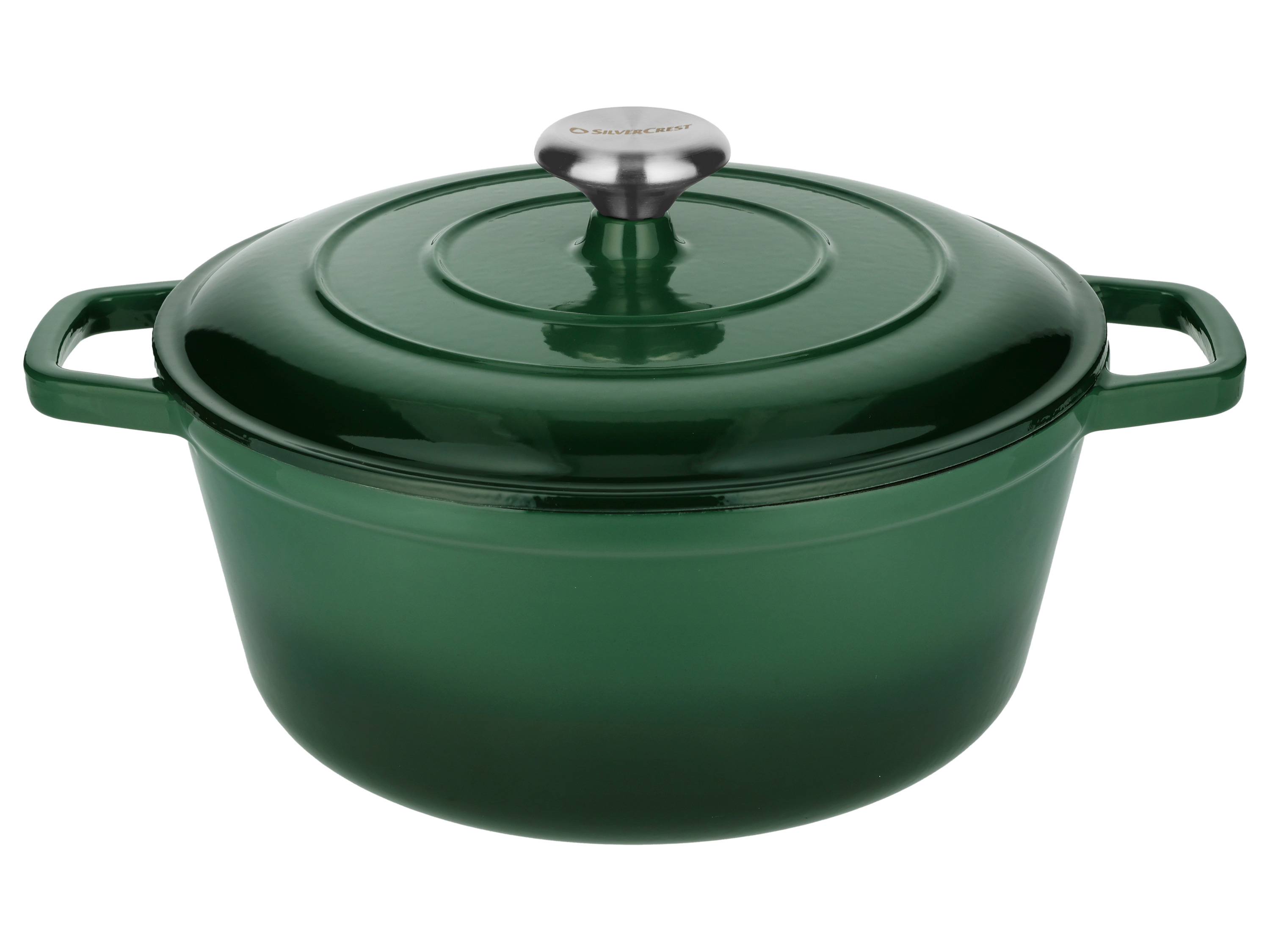 Silvercrest® Litinový hrnec Premium, Ø 27 cm / 5,6 l (zelená)