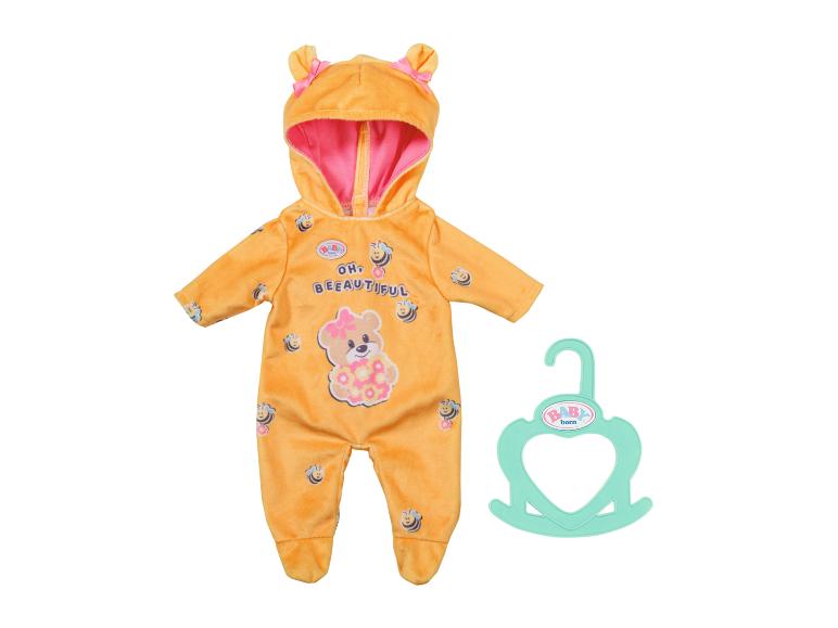 Žlutý overal BABY born se včelami a medvídkem, se zeleným ramínkem.