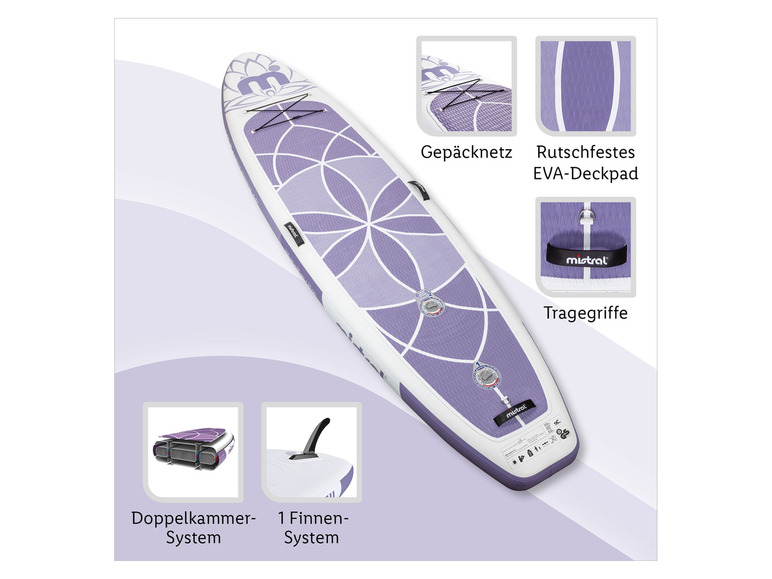  Zobrazit na celou obrazovku Mistral Dvoukomorový paddleboard Yoga 11' - Obrázek 4