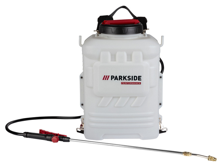  Zobrazit na celou obrazovku PARKSIDE PERFORMANCE® Aku tlakový postřikovač na záda PRDSP 20-Li B2, Smart 4 Ah - Obrázek 2