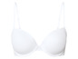 Bílá podprsenka s hladkými košíčky.