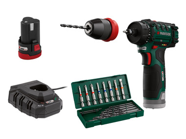 PARKSIDE® Aku vrtací šroubovák PBSA 12 D4, 2,5 Ah
