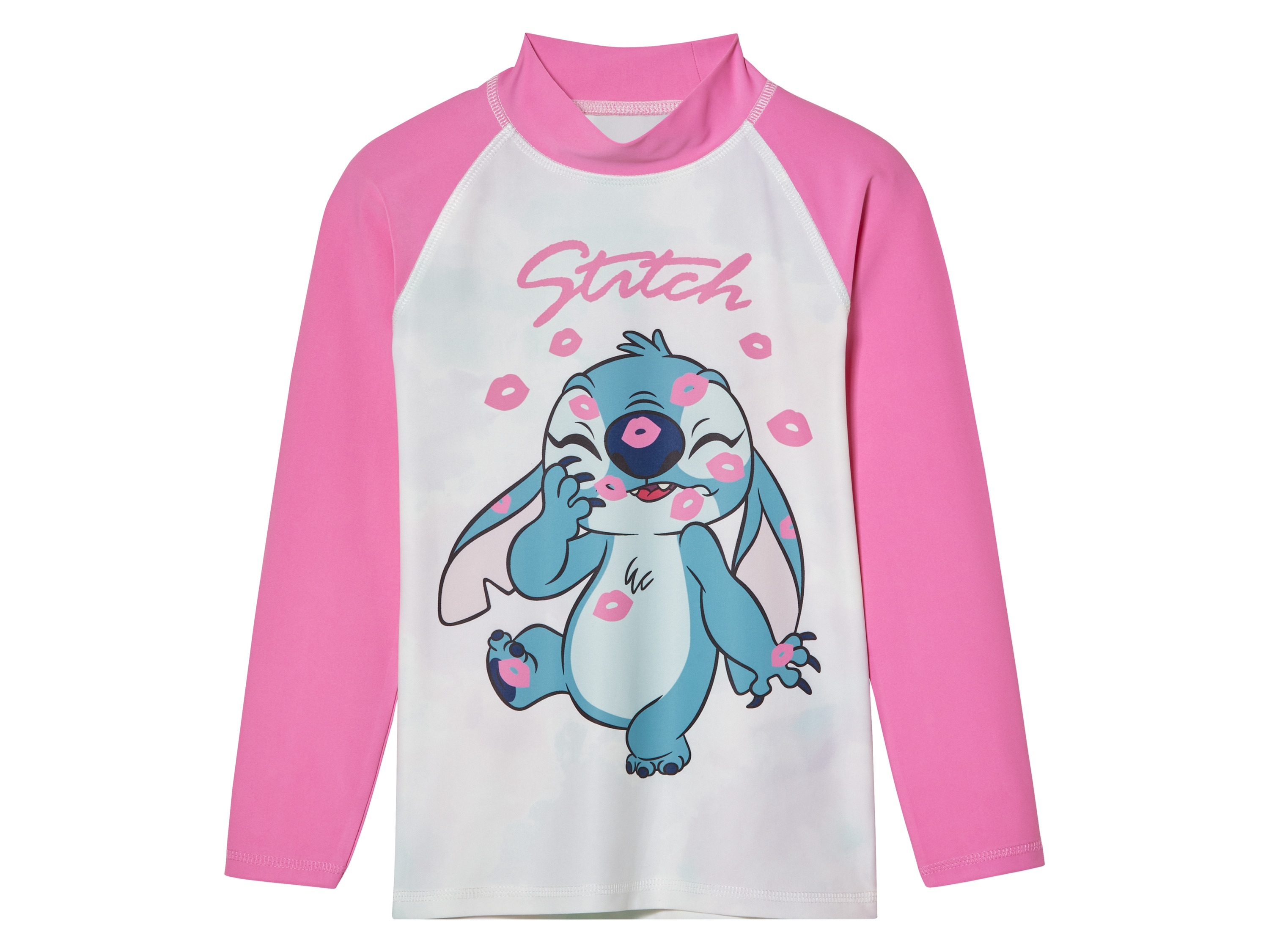 Dívčí triko na plavání s ochranou proti UV záření (Stitch, 98/104)
