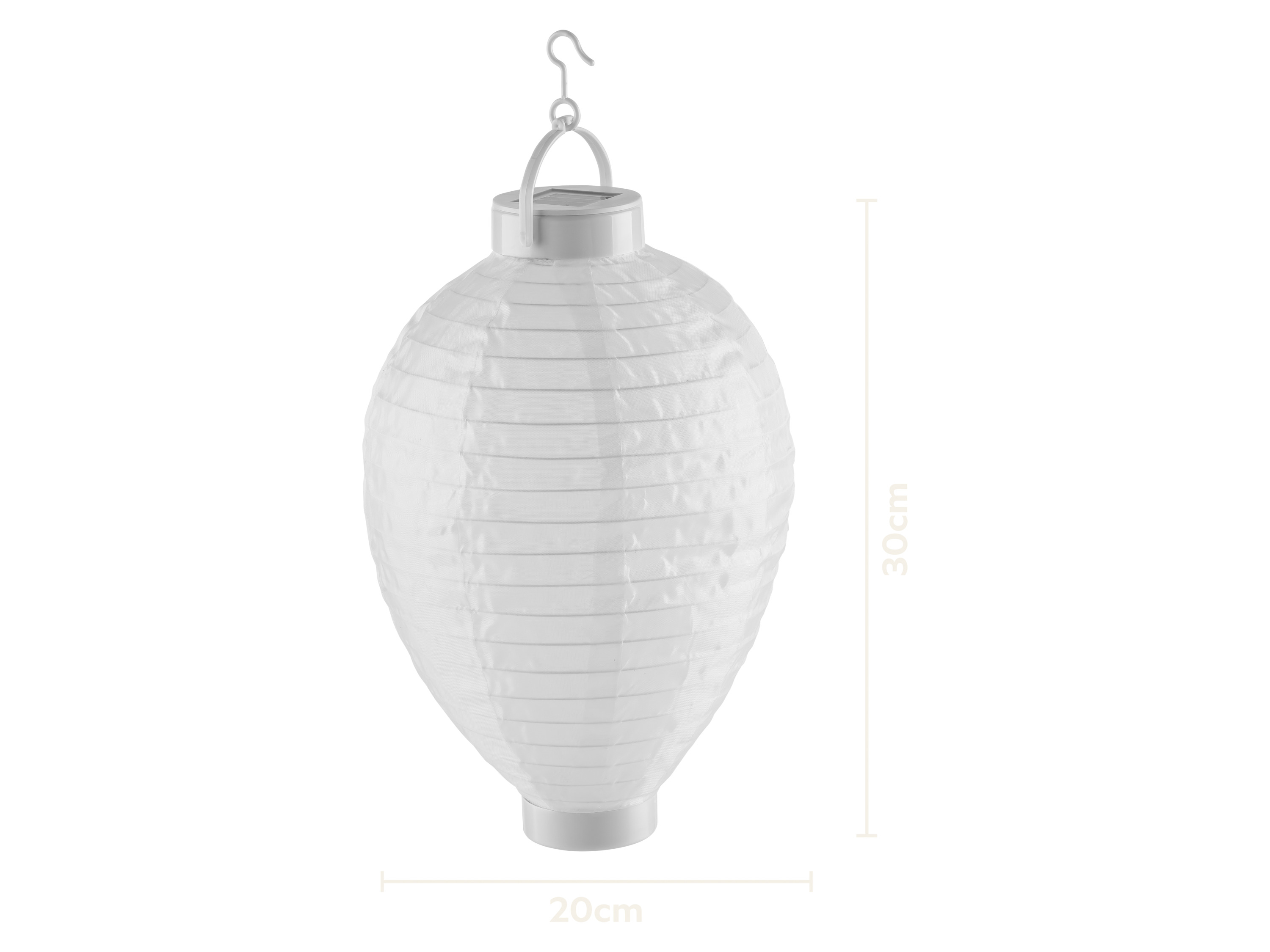 Livarno® Solární LED lampion (oválná / bílý)