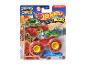 Hot Wheels Monster Trucks Ragesaur, monster truck s dinosauří tématikou, v balení.