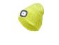 Fluorescenční žlutá čepice s integrovaným LED světlem.