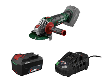 PARKSIDE® Aku úhlová bruska PWSA 20-Li G4, 4 Ah