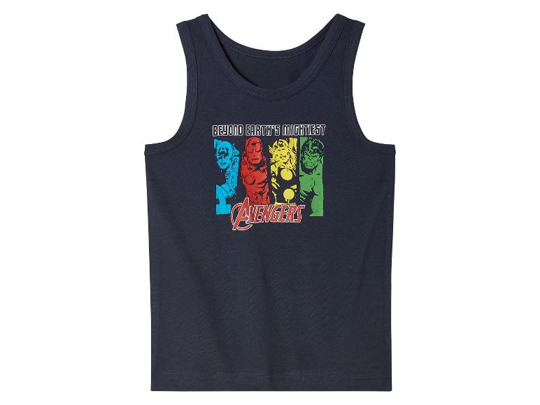 Tmavě modré tílko s potiskem Avengers.