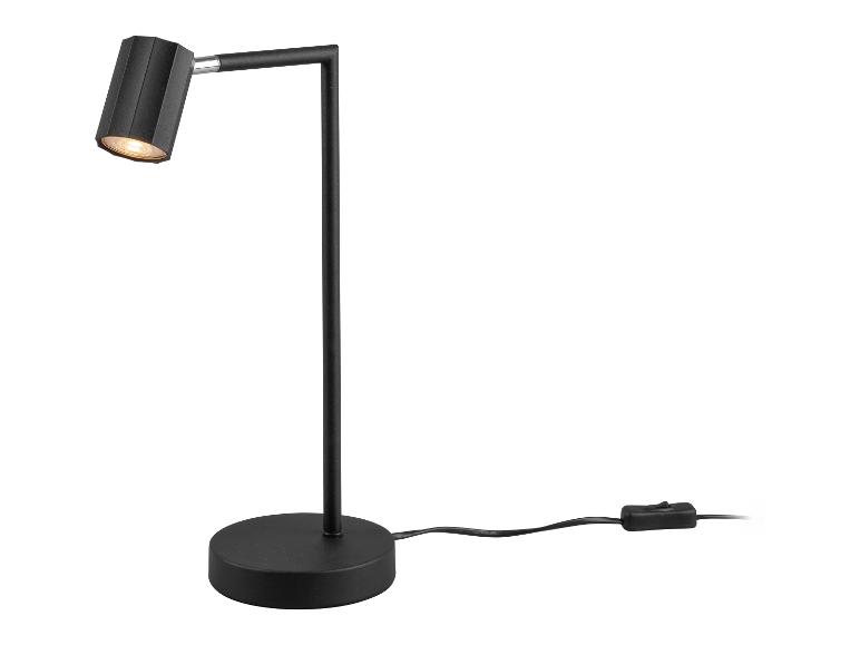 Moderní černá LED stolní lampa.