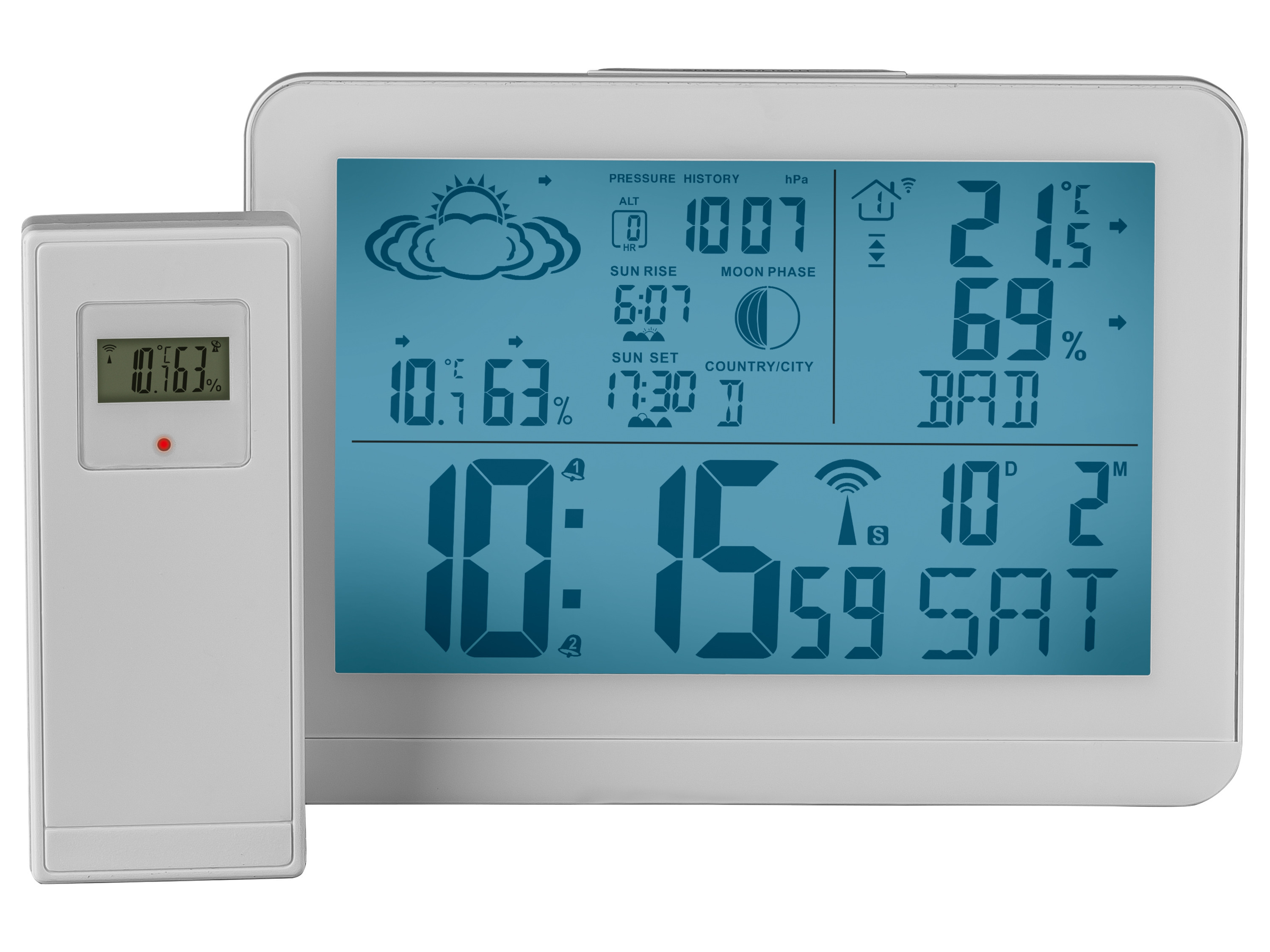Livarno® Bezdrátová meteostanice (bílá)