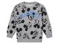 Šedá mikina s dlouhým rukávem s motivem Mickey Mouse.