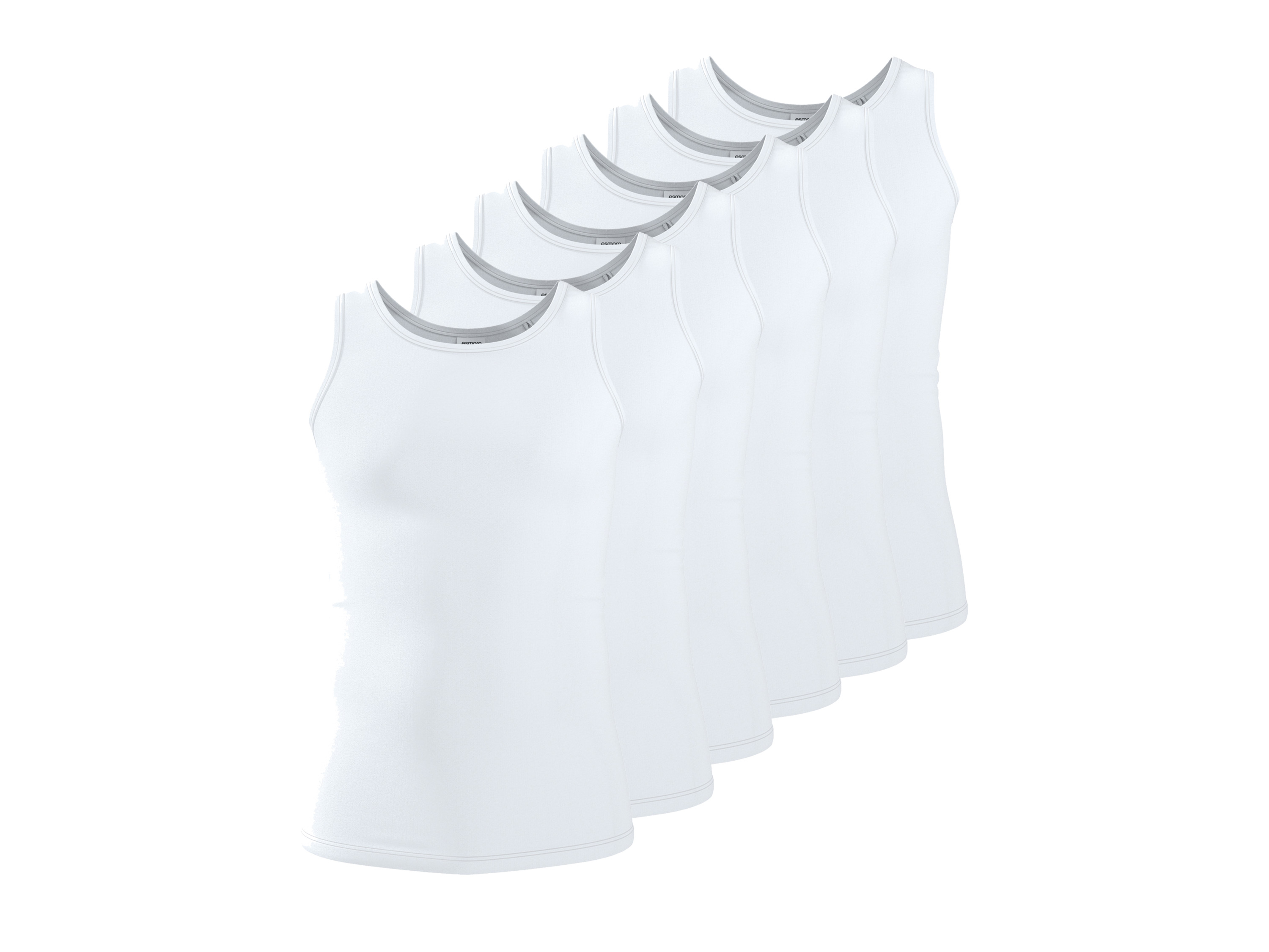 esmara Men Pánský nátělník, 6 kusů (6/L)