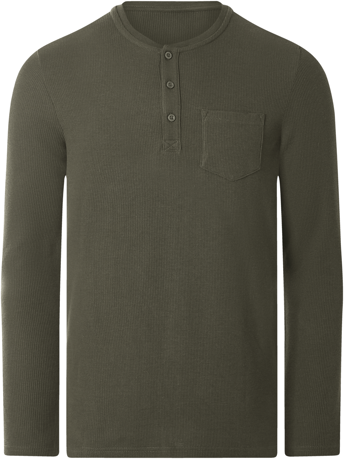 Esmara MEN Pánské triko s dlouhými rukávy (khaki, S (44/46))