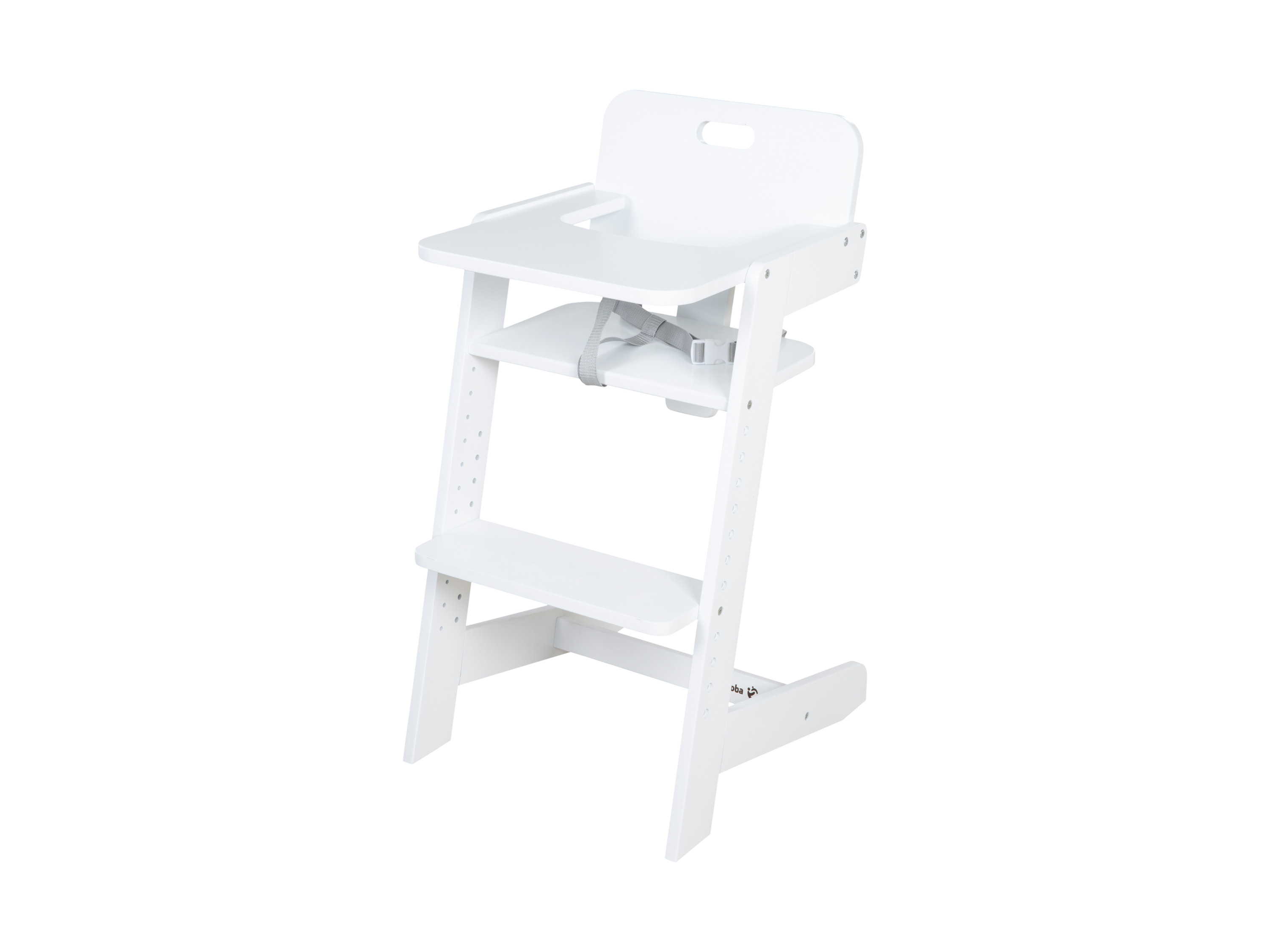 roba Dětská rostoucí jídelní židlička (grow up, bílá)