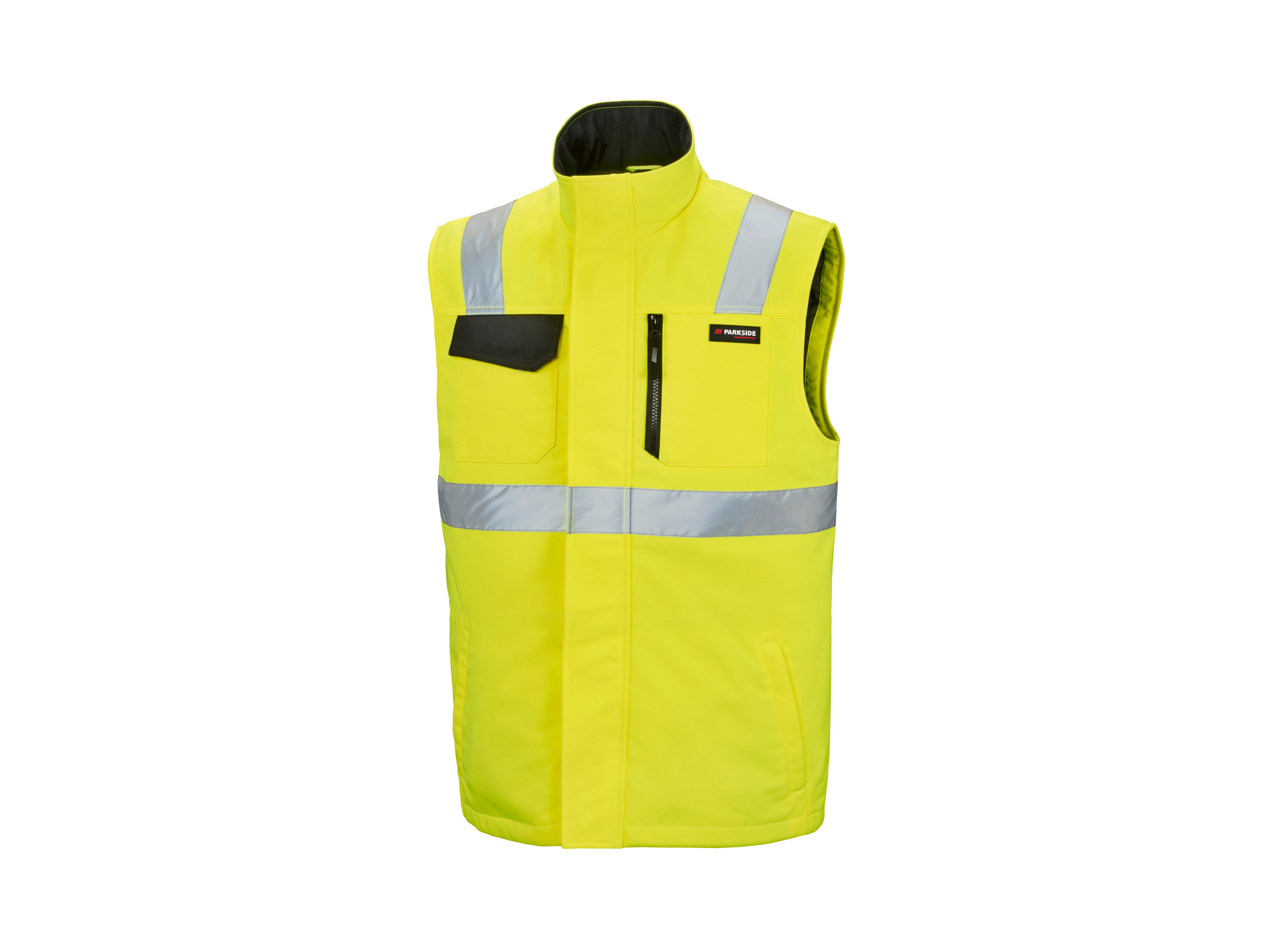 Parkside Performance® Pánská softshellová výstražná vesta (žlutá, M (48/50))