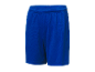 Modré sportovní šortky.