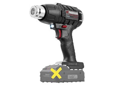 PARKSIDE PERFORMANCE® Aku horkovzdušná pistole PPHLGA 20-Li B3 – bez akumulátoru a nabíječky
