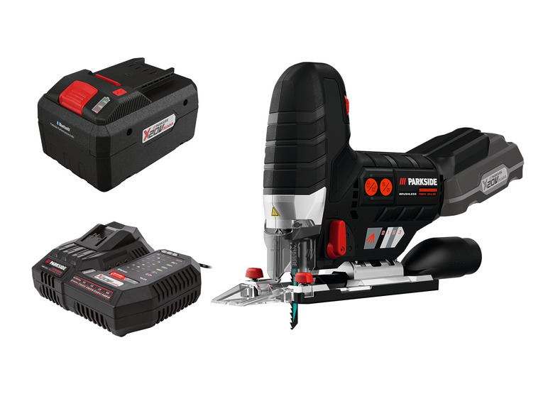  Zobrazit na celou obrazovku PARKSIDE PERFORMANCE® Aku přímočará pila PSSPA 20-Li B2, Smart 8 Ah - Obrázek 1
