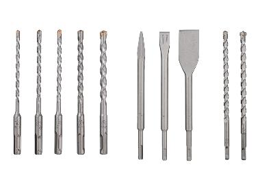 PARKSIDE PERFORMANCE® Sada SDS vrtáků pro vrtací kladiva / SDS plochý sekáč