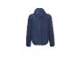 Pánská modrá sportovní bunda s kapucí, zadní pohled