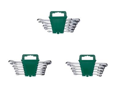 PARKSIDE® Sada otevřených a očkových klíčů s ráčnou, 5/6dílná