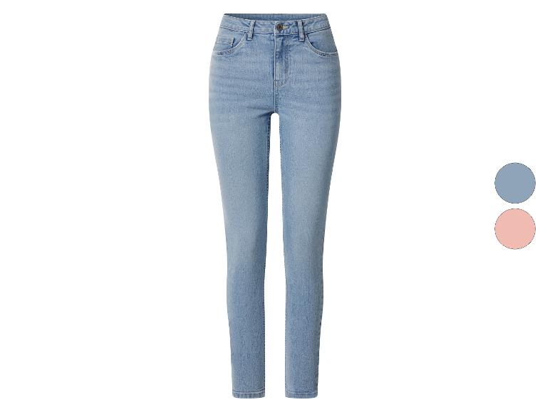 Dámské světle modré džínové skinny džíny se dvěma barevnými variantami.