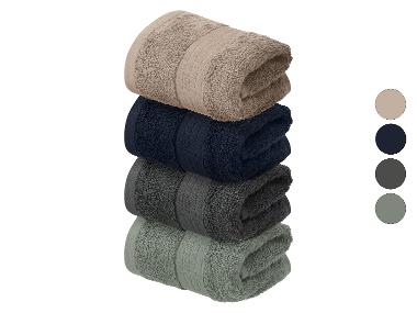 LIVARNO® Froté ručník pro hosty, 30 x 50 cm, 500 g/m², 2 kusy