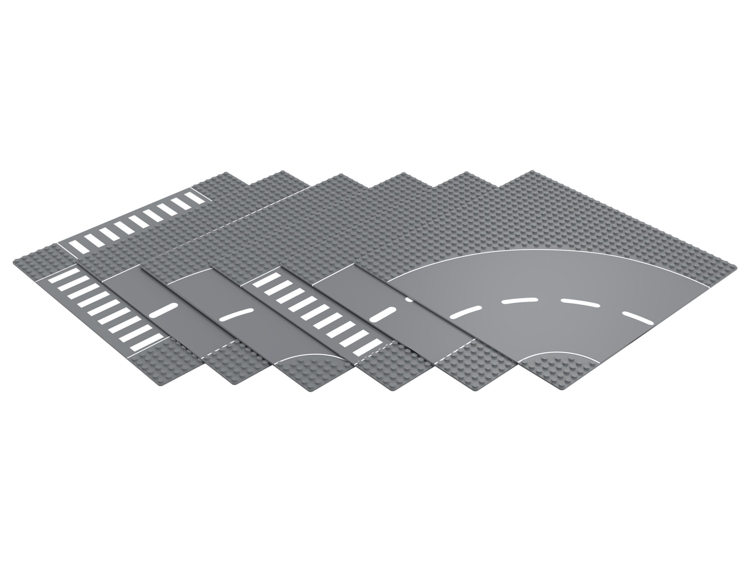 lupilu® Clippys Stavební desky, 6x 25 x 25 cm (ulice)