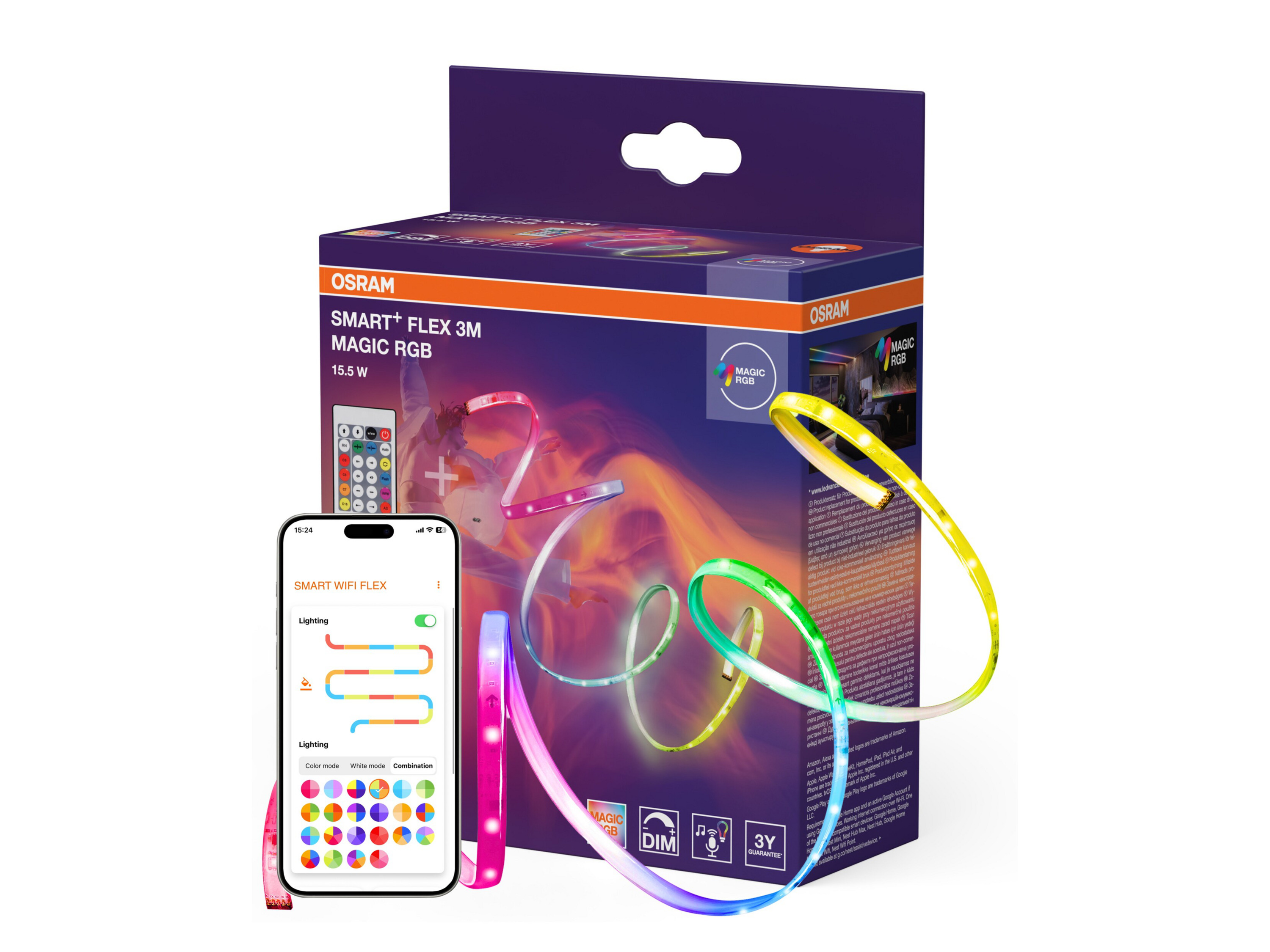 Osram Chytrý Wifi Flex RGB ICT RC vnitřní (3 m)