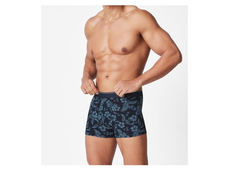 Pánské boxerky s tropickým vzorem.