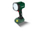 Zelená LED pracovní lampa Parkside s baterií X20V.