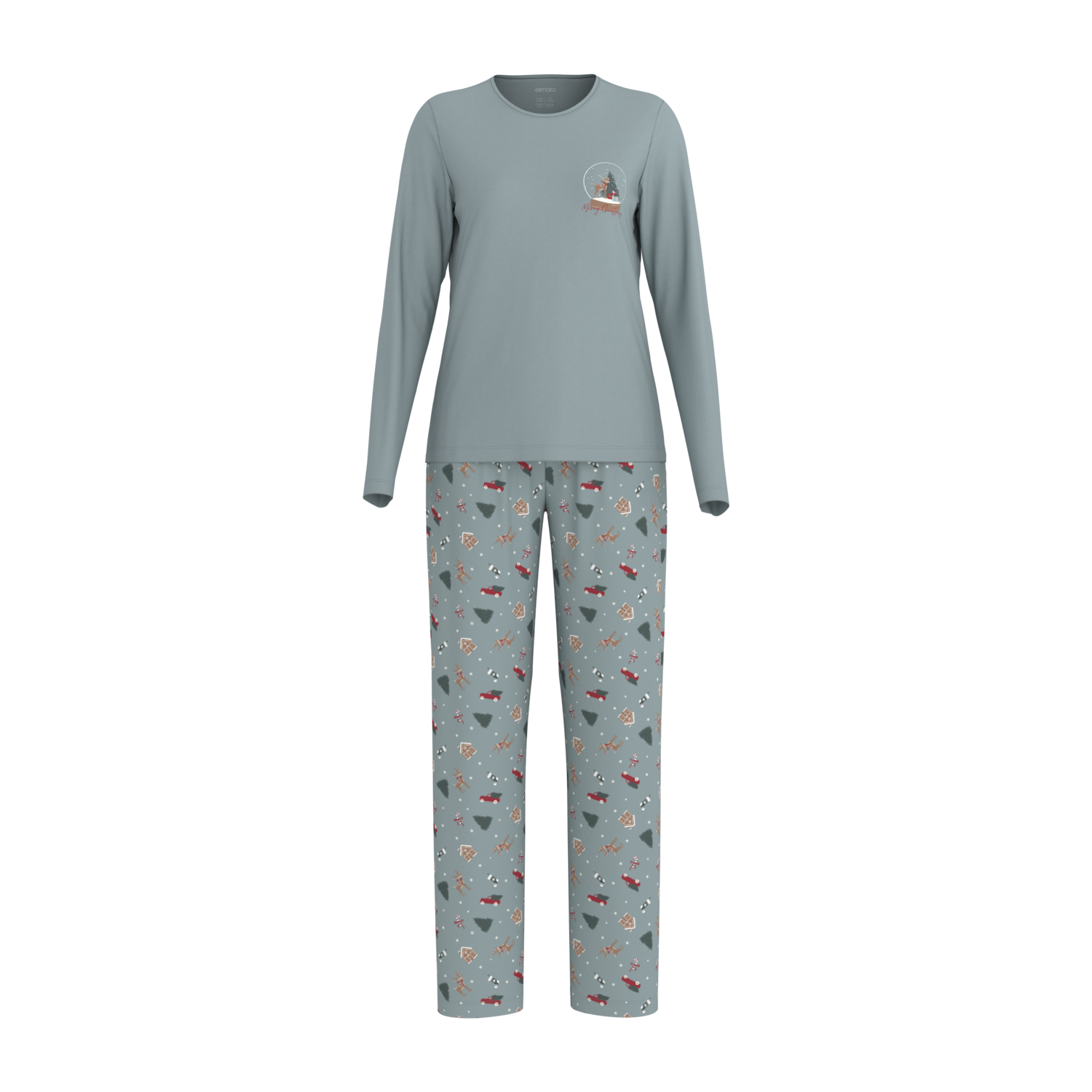 Esmara® Dámské pyžamo (zelená, Xs(32/34))