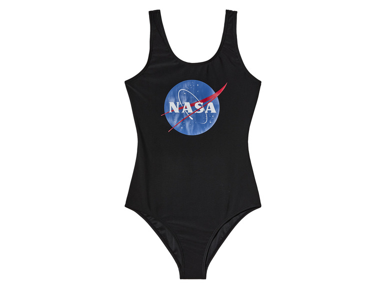 Černé plavky s logem NASA.