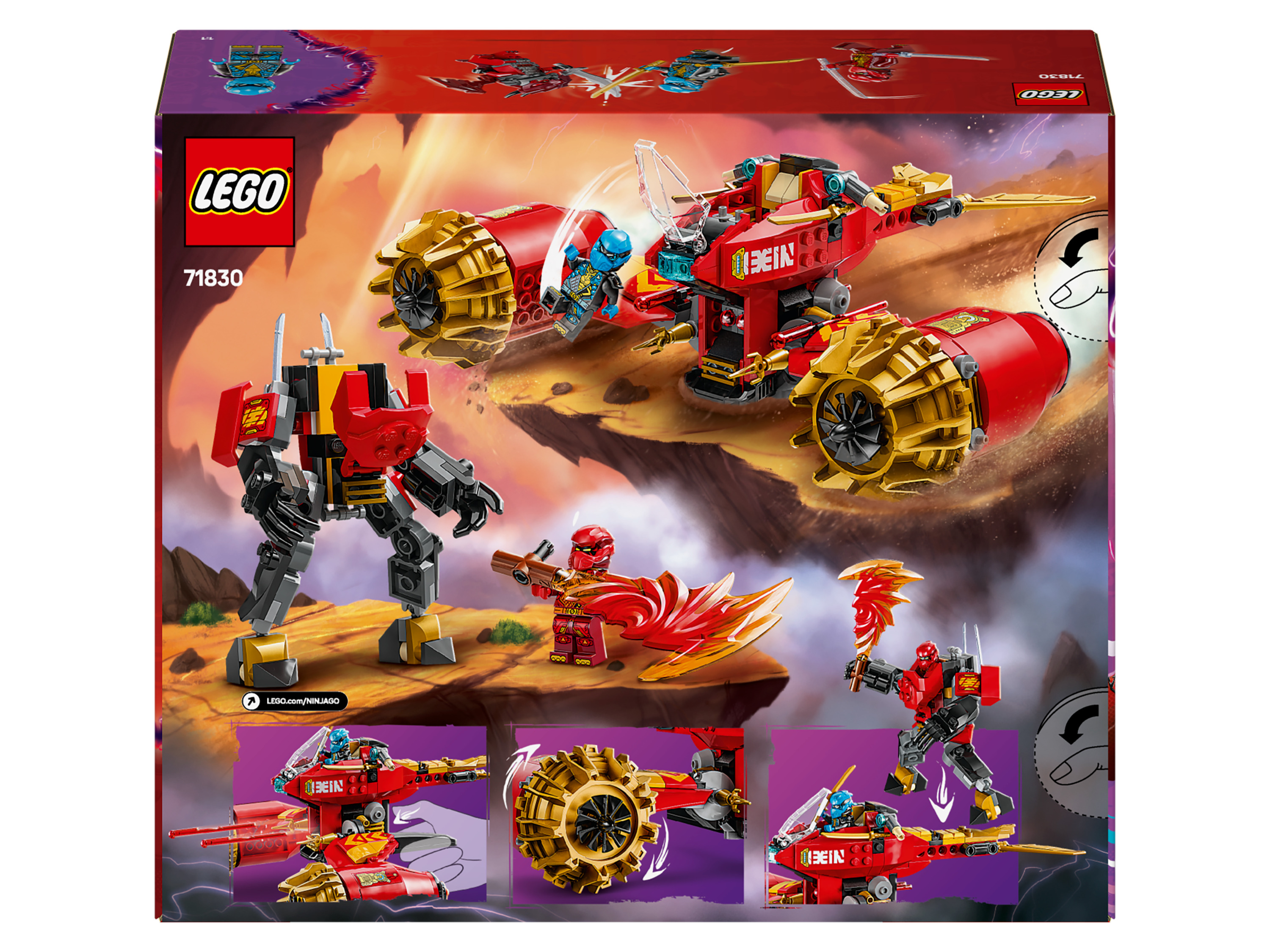 Lego Ninjago Bouřkový jezdec-mech Kaie