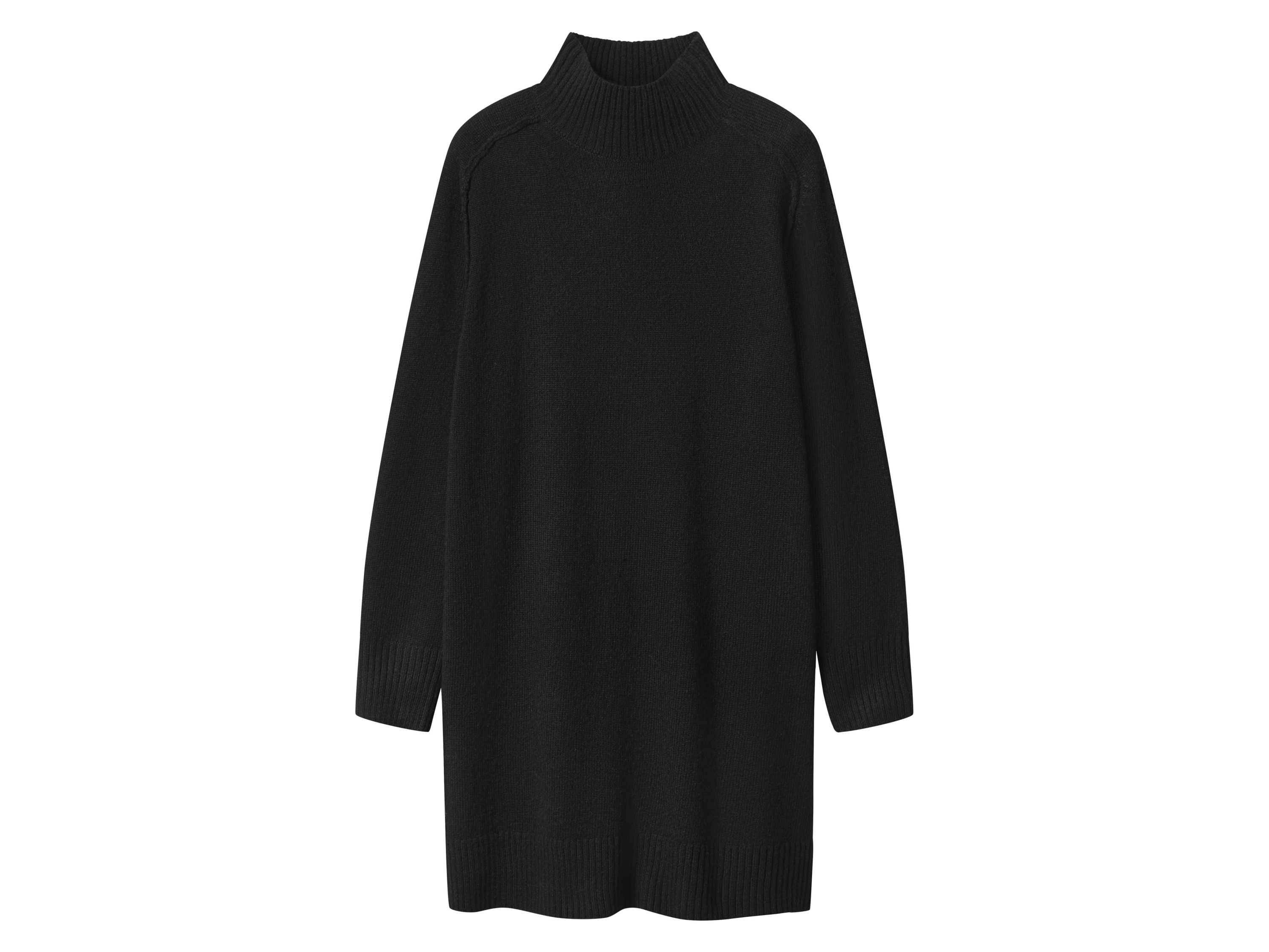 esmara® Dámské pletené šaty s podílem vlny (černá, M(40/42))