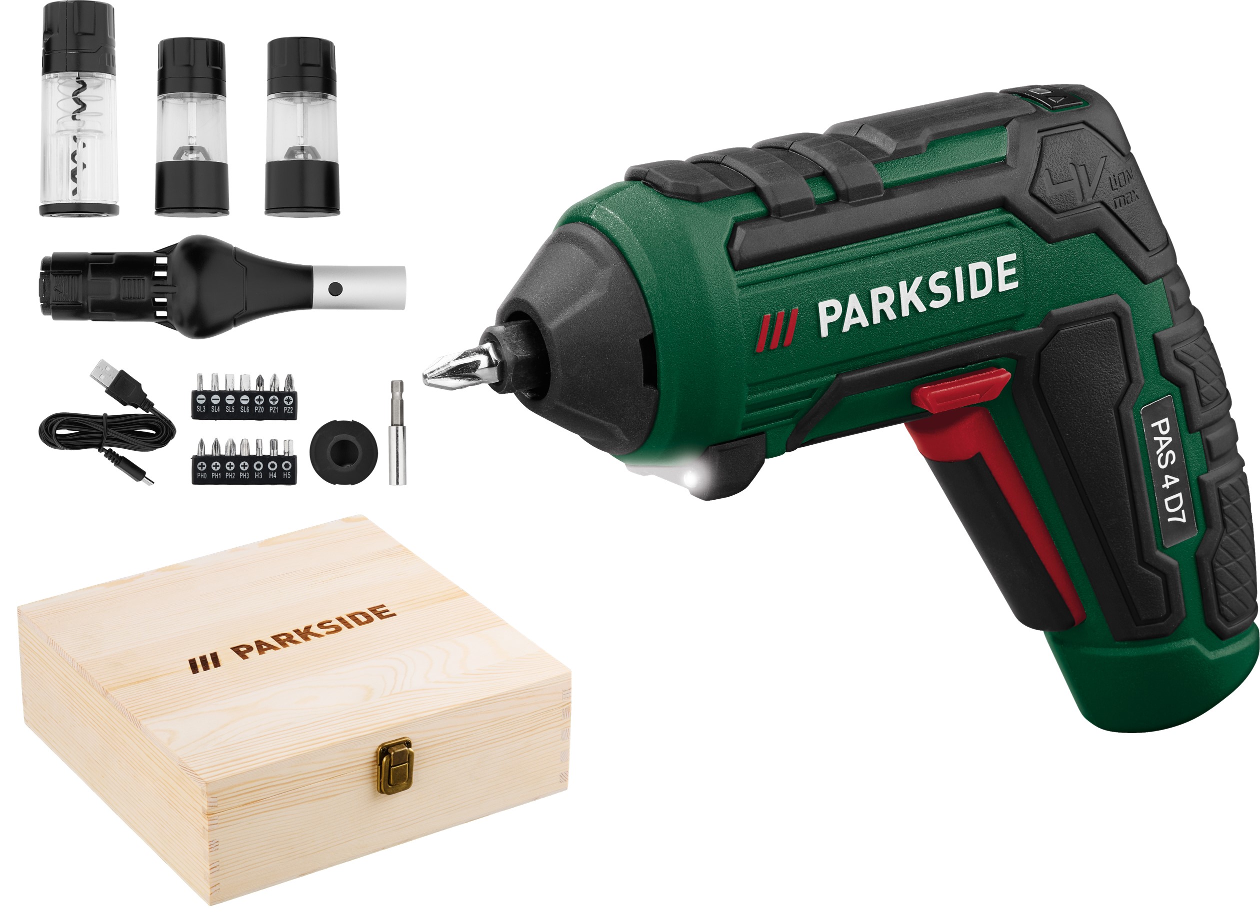 Parkside® Sada aku šroubováku s grilovacím příslušenstvím BBQ PAS 4 D7, 15dílná