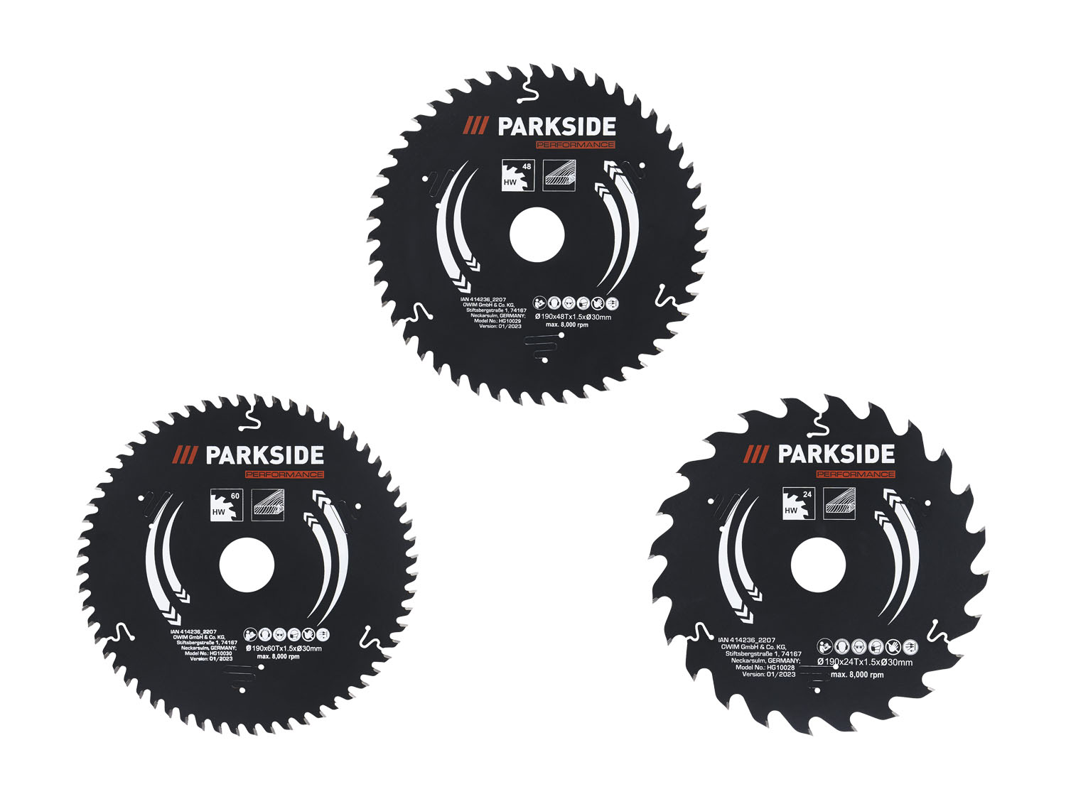 PARKSIDE PERFORMANCE® Pilový kotouč pro okružní pily, 190 mm