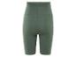 Olivově zelené cyklistické šortky.