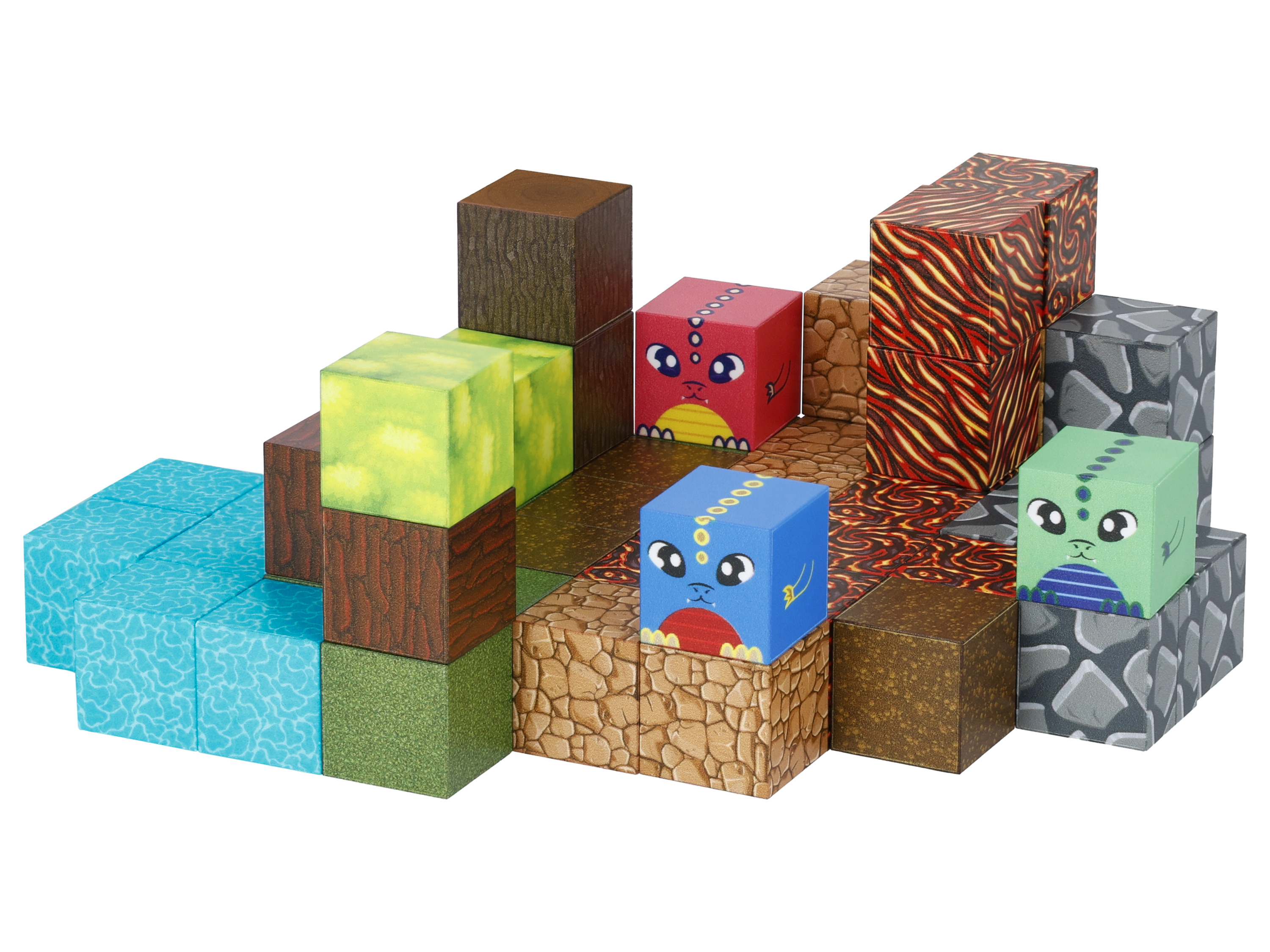 lupilu® Magnetické stavební bloky (dinosaurus)