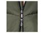 Khaki zelená prošívaná bunda s kovovým zipem