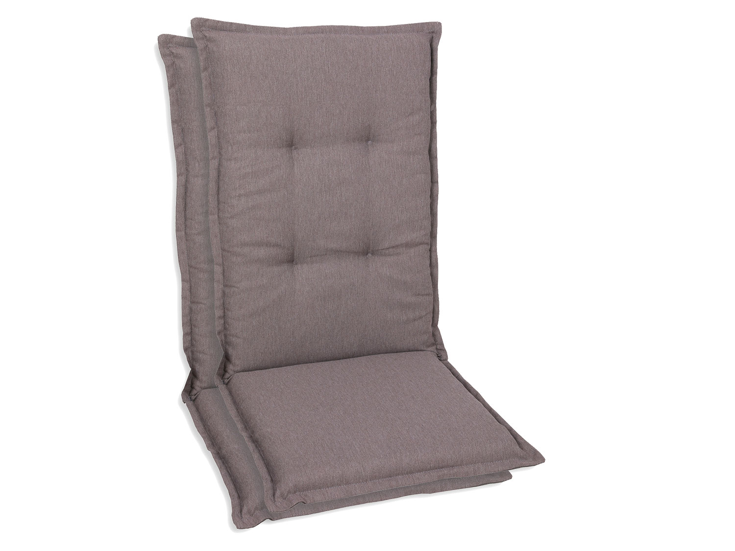 Go-De Textil Sada zahradních podsedáků Uni (vysoká opěrka, 2 kusy, hnědá)