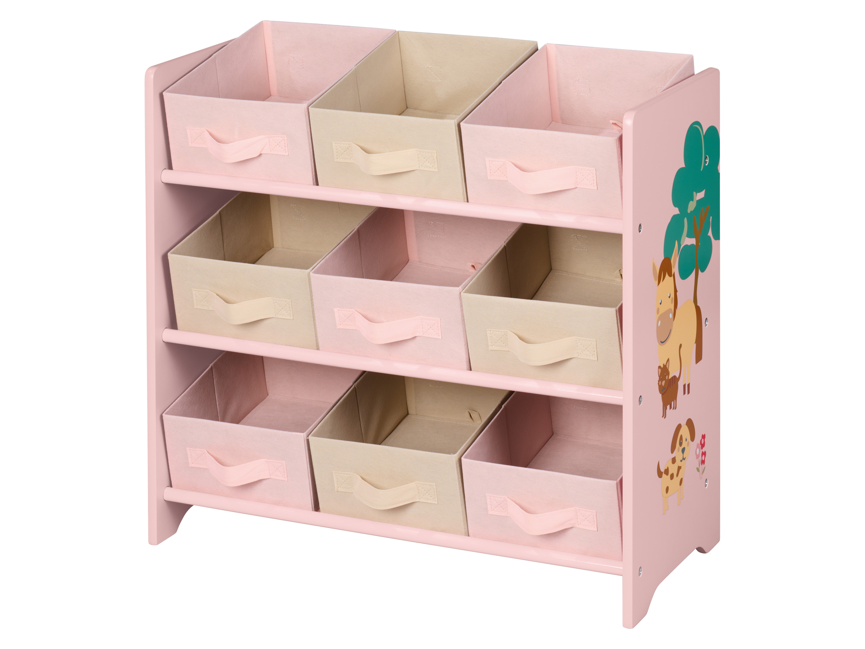 Livarno® Regál do dětského pokoje, 65 x 62 x 30 cm (světle růžová)