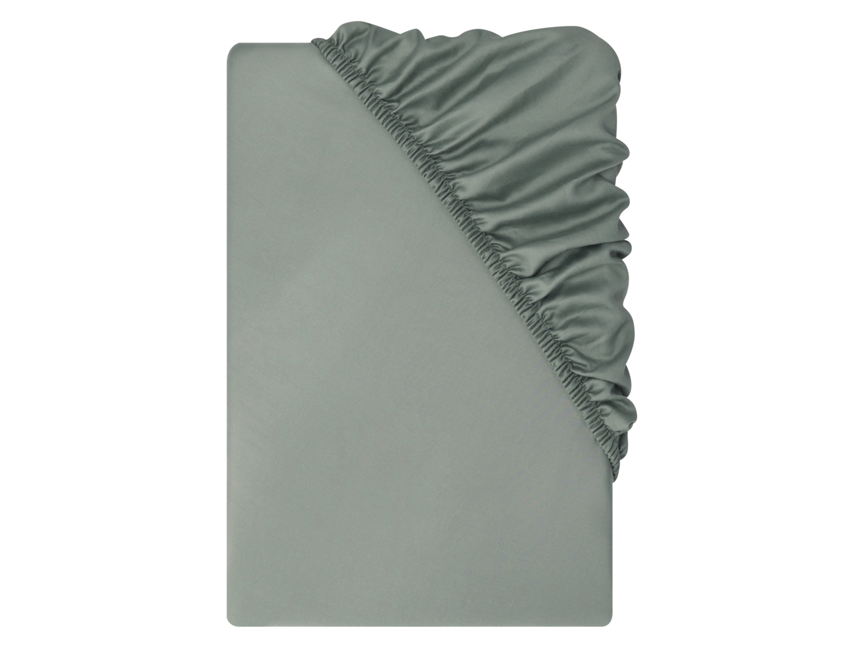 Livarno® Saténové napínací prostěradlo, 90-100 x 200 cm (šedá)