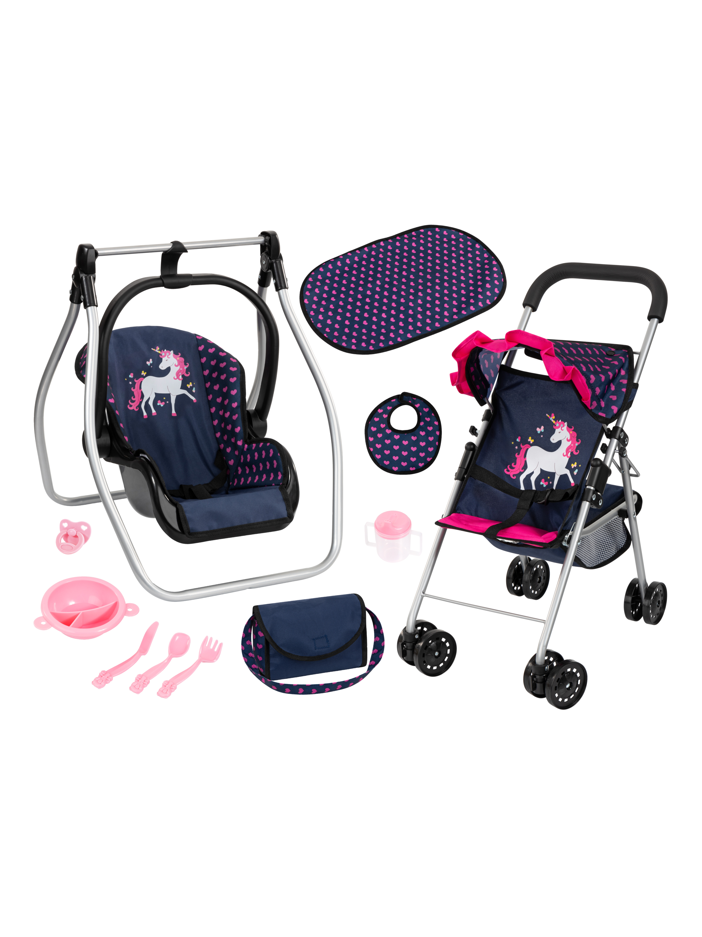 Bayer Design Sada s kočárkem Buggy (modrá)