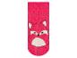 Růžové ponožky s motivem lišky pro děti.