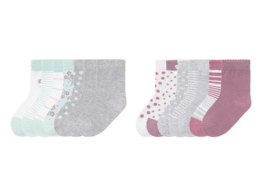 lupilu® Dívčí ponožky s BIO bavlnou, 7 párů