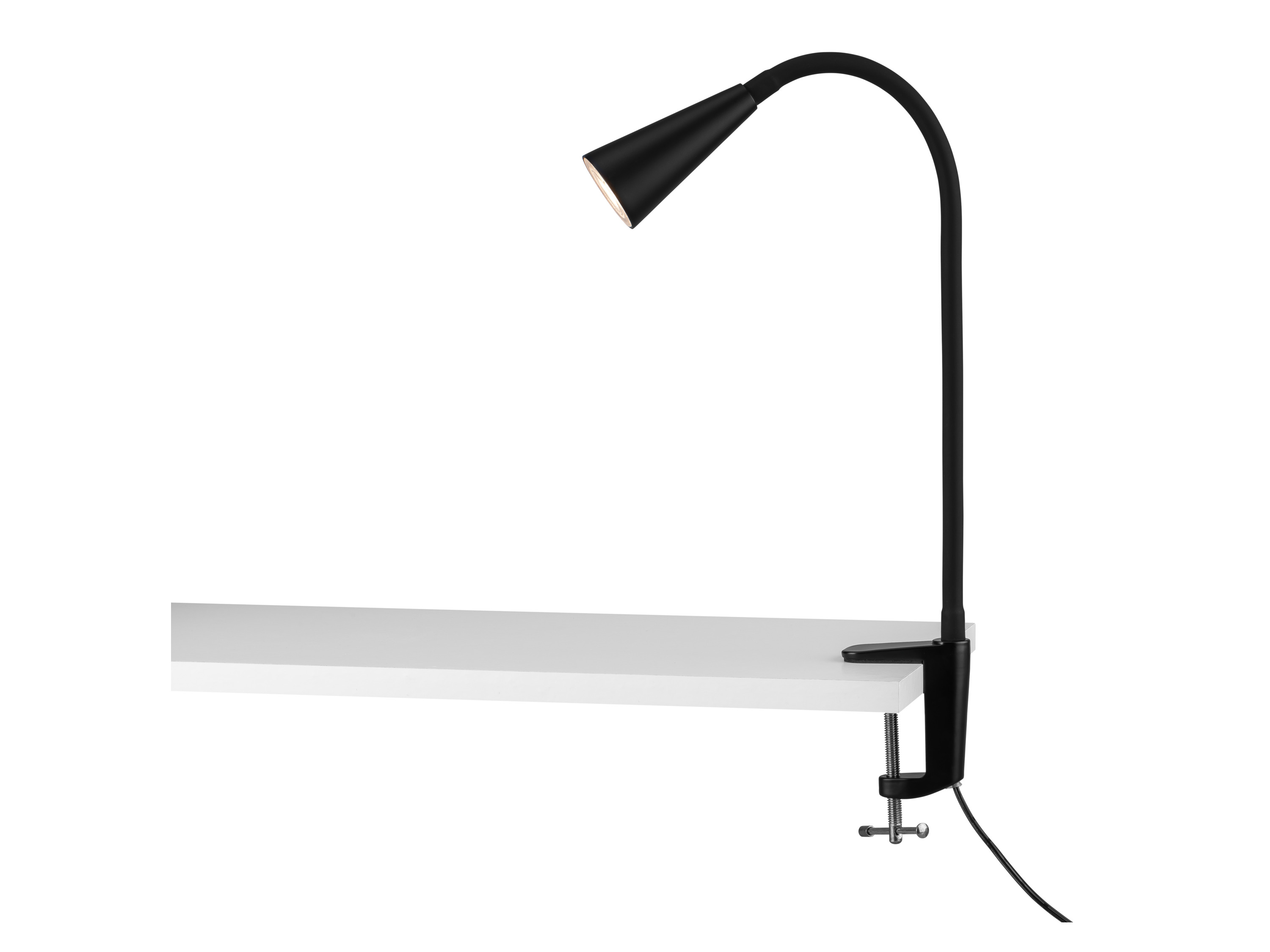 Livarno home Stolní LED lampa Freya (lampa s upnutím, černá)