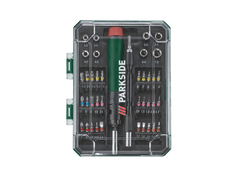 Sada šroubováků Parkside s bity a rukojetí