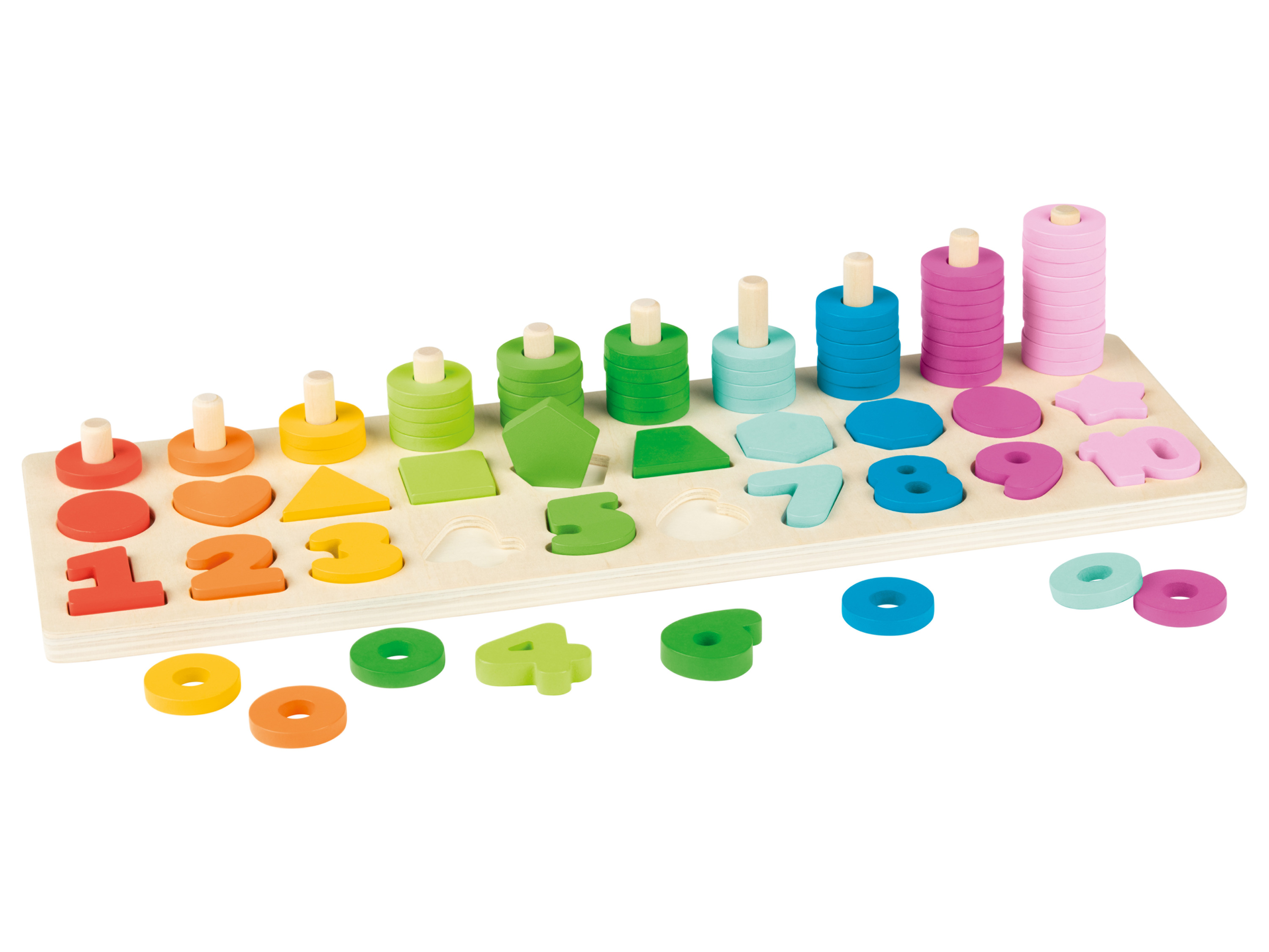 Playtive Dřevěná matematická hra Montessori (logická hra)