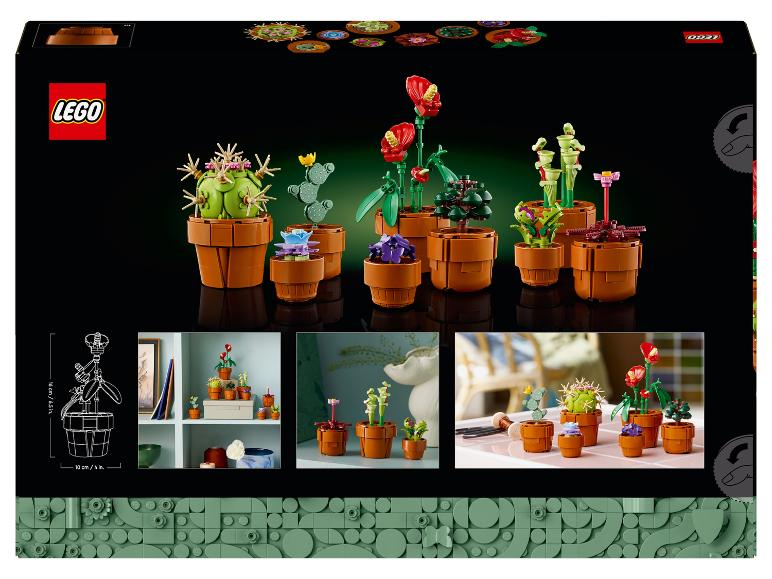 LEGO Botanical Collection: sada pokojových rostlin, včetně kaktusů a květin.